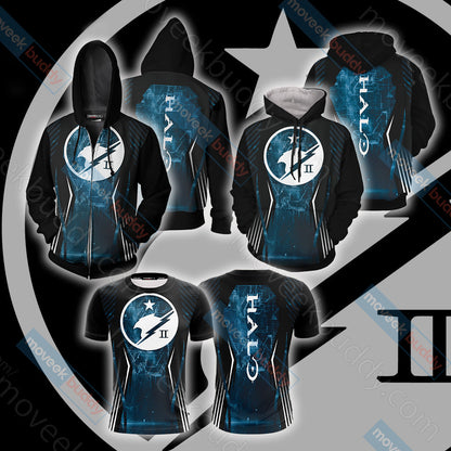 Halo - Blue Team Unisex 3D T-shirt   