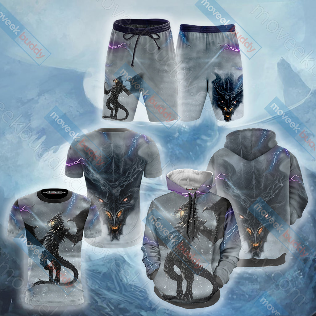 The Elder Scrolls V: Skyrim - Dragon Alduin Beach Shorts   