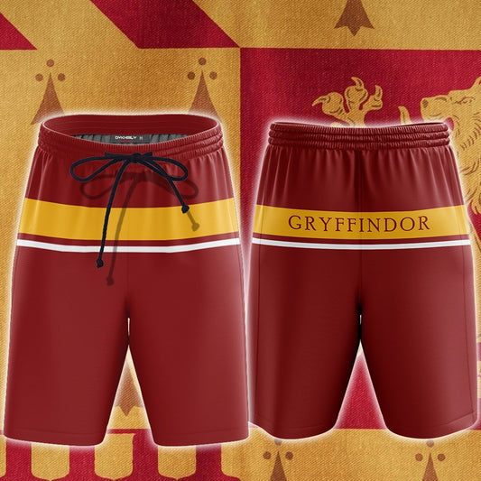 Hogwarts House Gryffindor Harry Potter Beach Short S  
