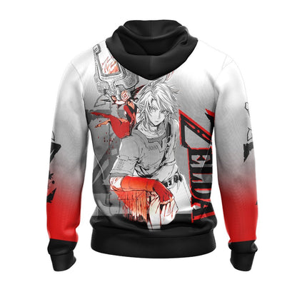 The legend of Zelda Link and Midna Unisex 3D Hoodie   