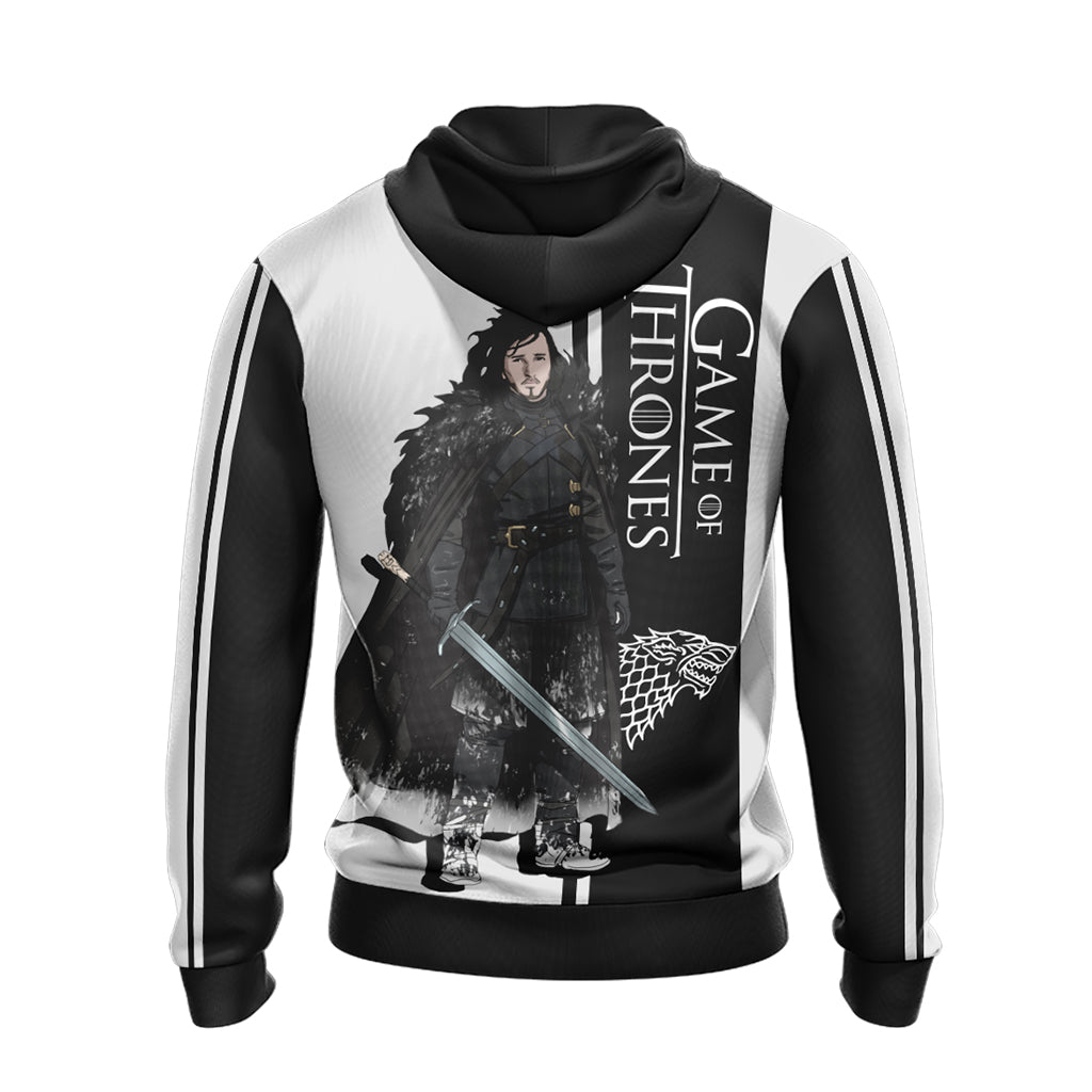 Game Of Thrones - Jon Snow Character Unisex 3D T-shirt   