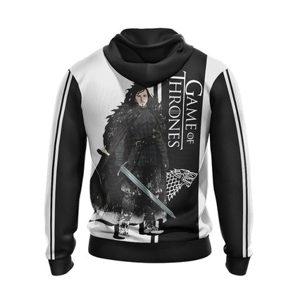 Game Of Thrones - Jon Snow Character Unisex 3D T-shirt   