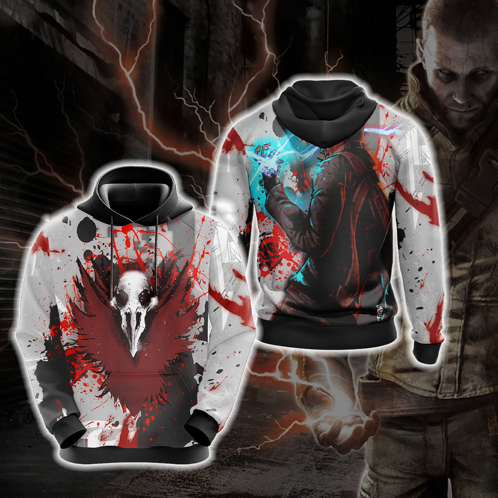 Infamous: Bad Karma Unisex 3D T-shirt Hoodie S 