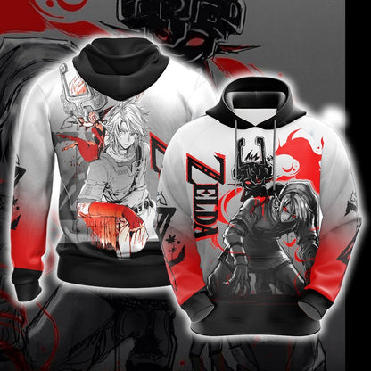 The legend of Zelda Link and Midna Unisex 3D Hoodie Hoodie S