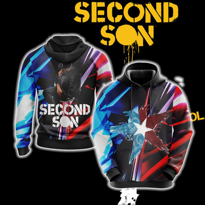 Infamous: Second Son Unisex 3D T-shirt Hoodie S 