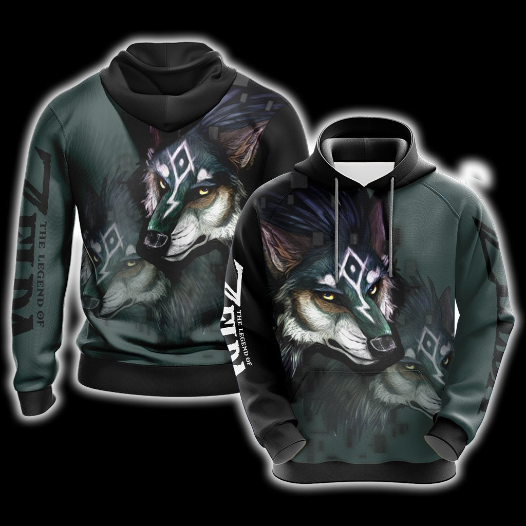 The Legend Of Zelda Link Wolf Unisex 3D T-shirt Hoodie S 
