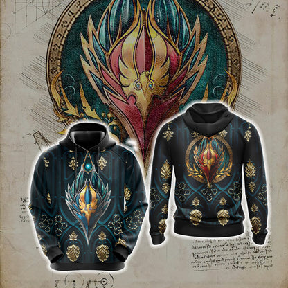 World Of Warcraft - Blood Elf Alliance Races Crest Unisex 3D T-shirt Hoodie S 