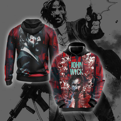 John Wick 2 Unisex 3D T-shirt Hoodie S 