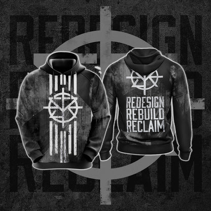 Seth Rollins - Redesign Rebuild Reclaim Unisex 3D T-shirt Hoodie S 