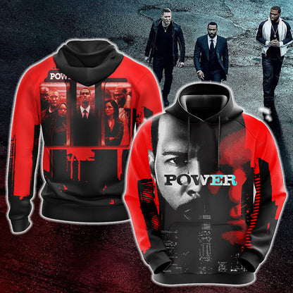 Power (TV Series) Unisex 3D T-shirt Hoodie S 