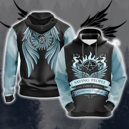 Supernatural Unisex 3D T-shirt Hoodie S 