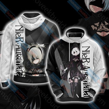 Nier Automata - 2B Unisex 3D T-shirt Hoodie S 