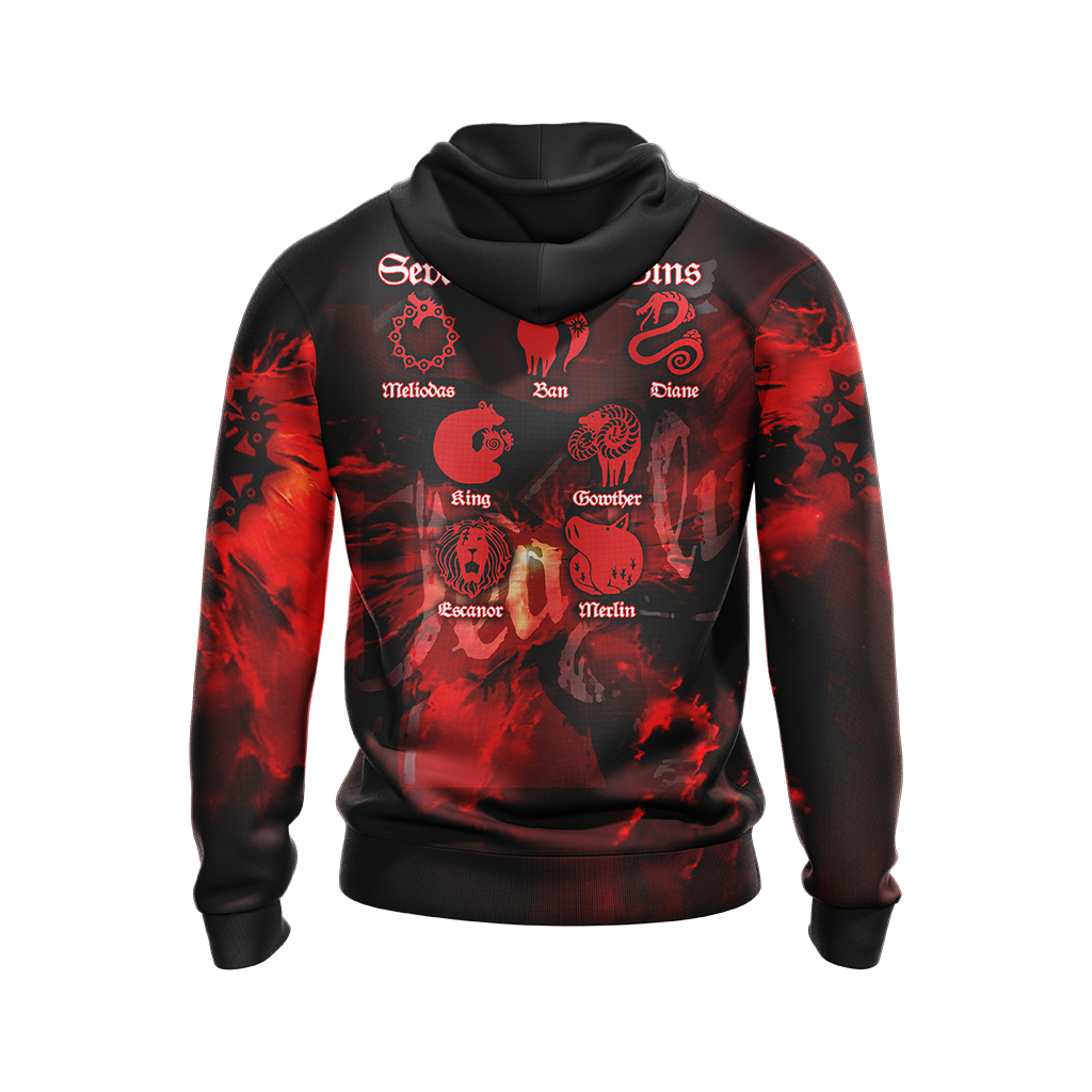The Seven Deadly Sins Unisex 3D T-shirt   