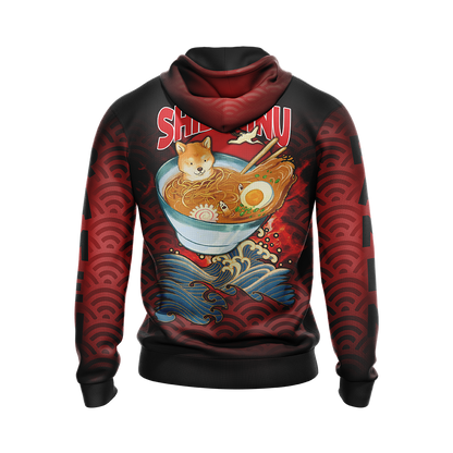 Shiba Inu and Ramen Japanese Style Unisex 3D T-shirt   