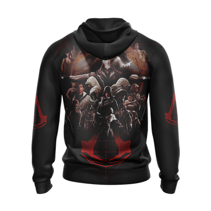 Nothing is True - Everything is Permitted Assassin's Creed All Over Print T-shirt Zip Hoodie Pullover Hoodie   