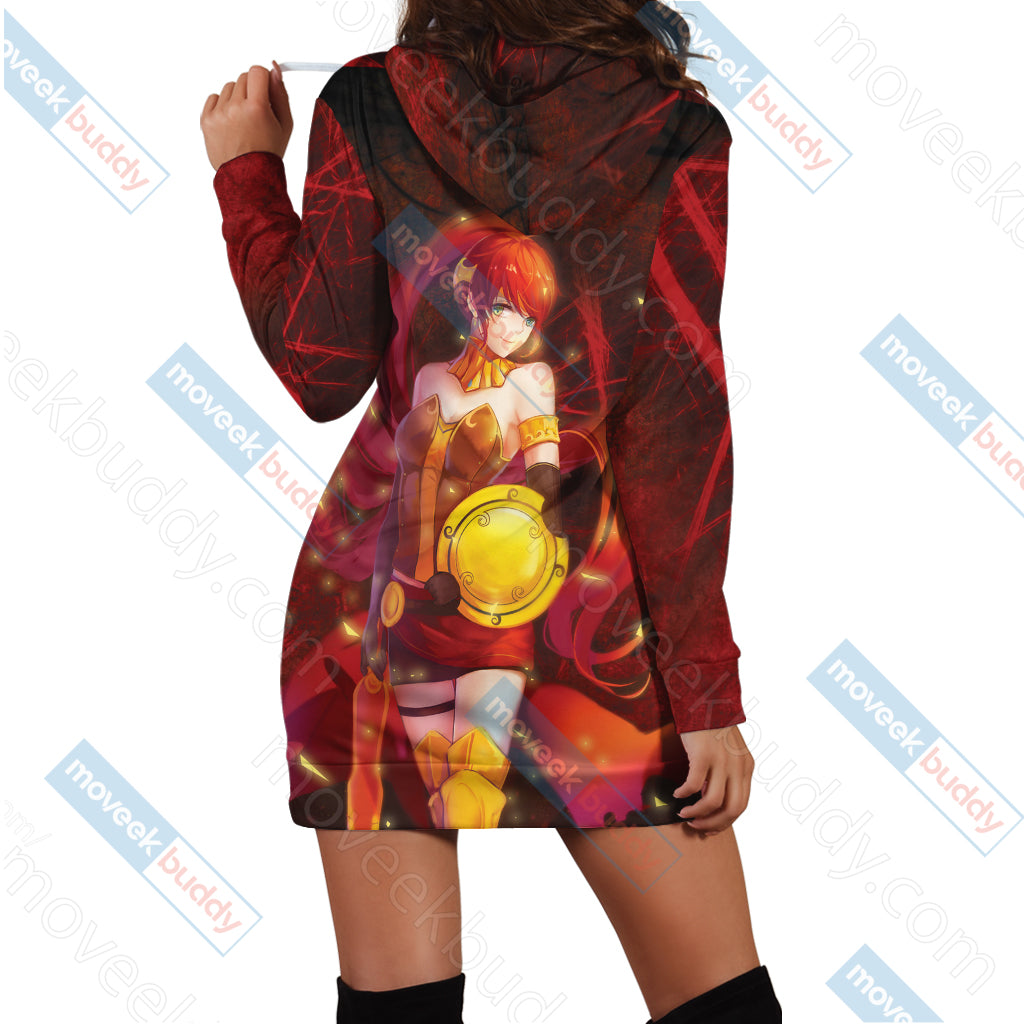 RWBY Pyrrha Nikos 3D Hoodie Dress   