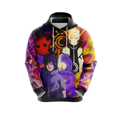 Naruto And Sasuke Unisex 3D T-shirt Zip Hoodie Pullover Hoodie   