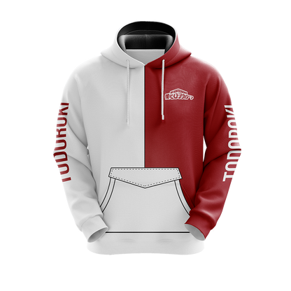 My hero Academia Shouto 3D T-shirt Zip Hoodie Pullover Hoodie   