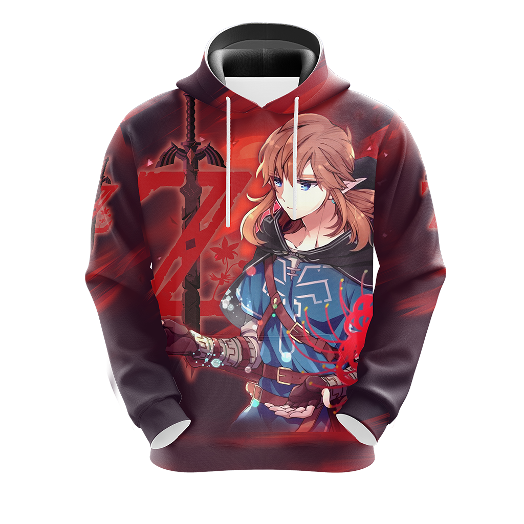 Link The Legend of Zelda All Over Print T-shirt Tank Top Zip Hoodie Pullover Hoodie   