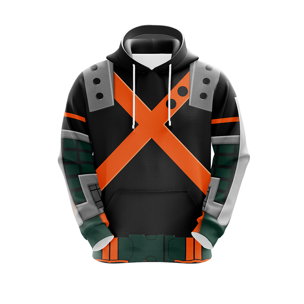 My hero Academia Bakugo 3D T-shirt Zip Hoodie Pullover Hoodie   