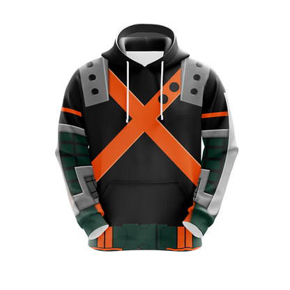 My hero Academia Bakugo 3D T-shirt Zip Hoodie Pullover Hoodie   
