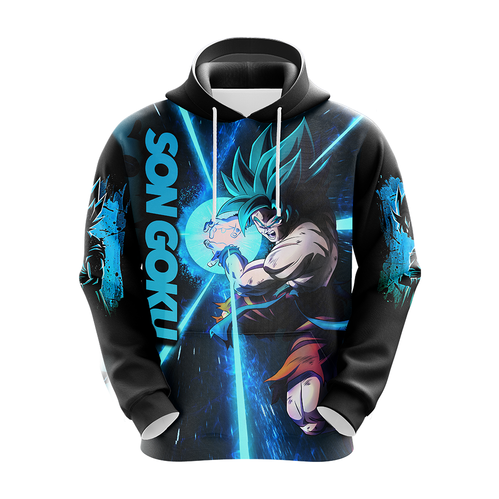 Dragon Ball Son Goku All Over Print T-shirt Zip Hoodie Pullover Hoodie   