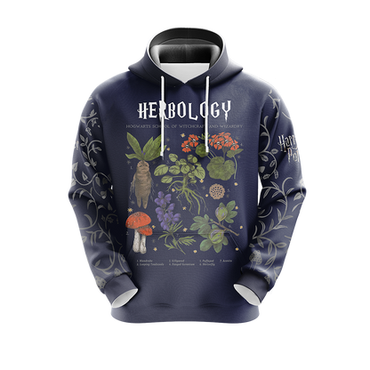 Herbology Harry Potter Hogwarts T-shirt Zip Hoodie Pullover Hoodie   
