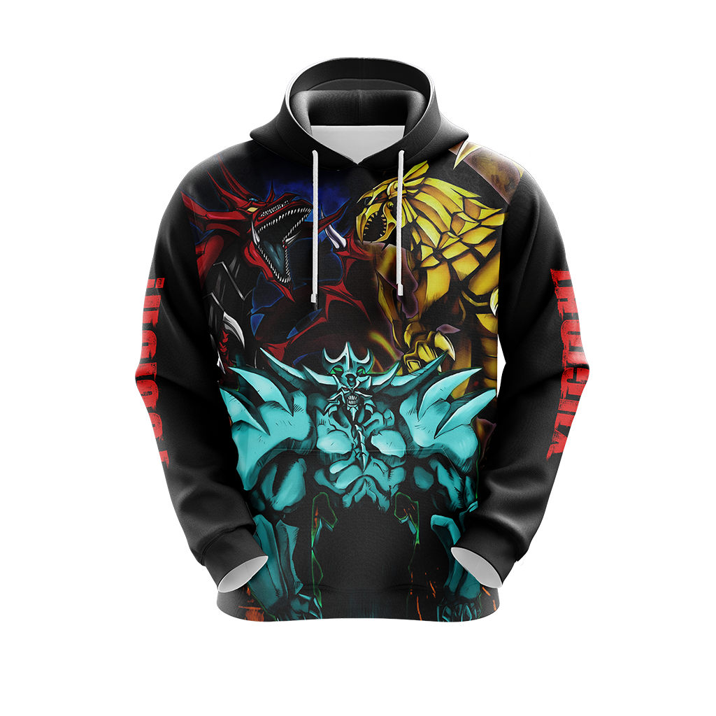 Yu-Gi-Oh! Egyptian Gods Dragons Unisex 3D T-shirt Zip Hoodie   