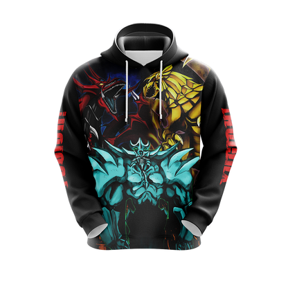 Yu-Gi-Oh! Egyptian Gods Dragons Unisex 3D T-shirt Zip Hoodie   