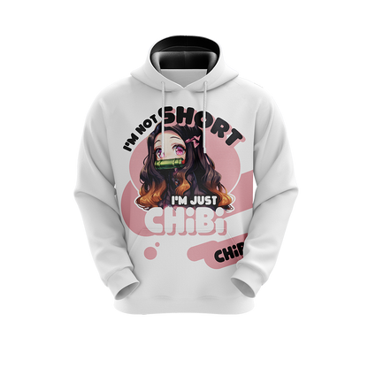 I'm not short I'm just Chibi T-shirt Zip Hoodie Pullover Hoodie   
