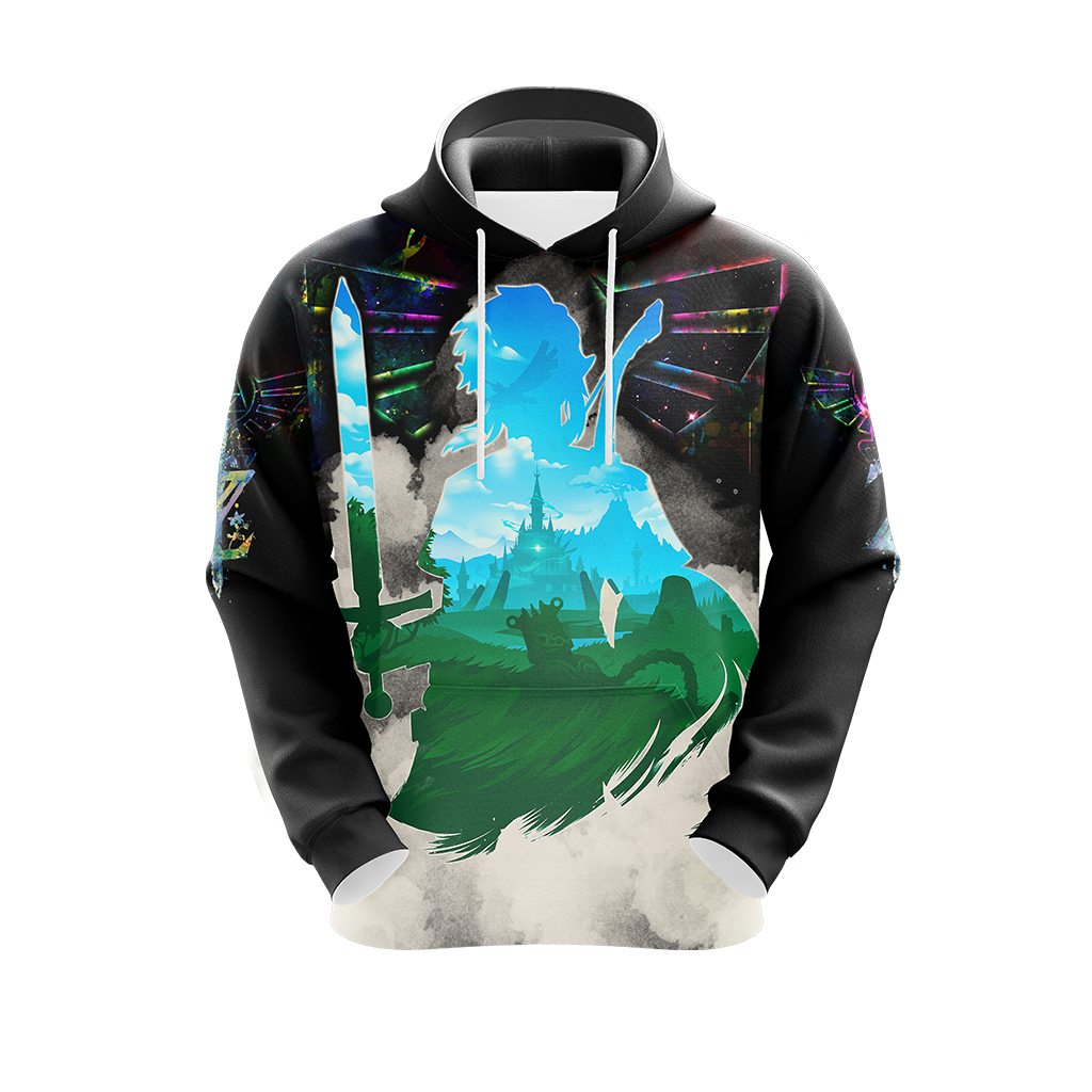 Link The Legend of Zelda All Over Print T-shirt Tank Top Zip Hoodie Pullover Hoodie   
