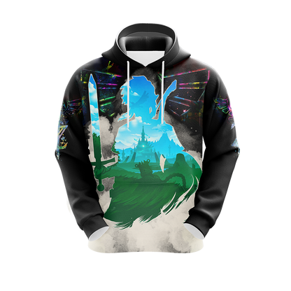 Link The Legend of Zelda All Over Print T-shirt Tank Top Zip Hoodie Pullover Hoodie   