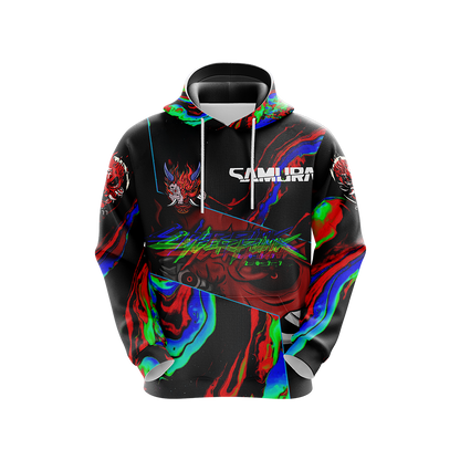 Cyberpunk 2077 - Samurai logo Unisex 3D T-shirt   