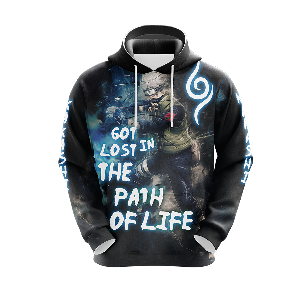 Naruto Kakashi - Got Lost In The Path Of Life Unisex 3D T-shirt Zip Hoodie Pullover Hoodie   