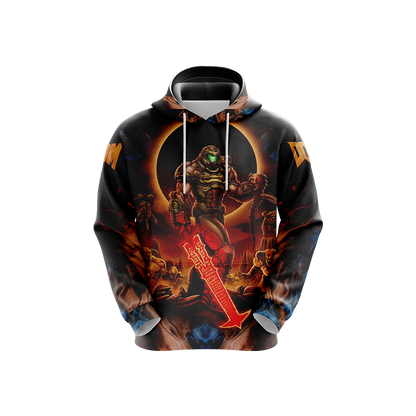 Doom ( Video Game ) Unisex 3D T-shirt   