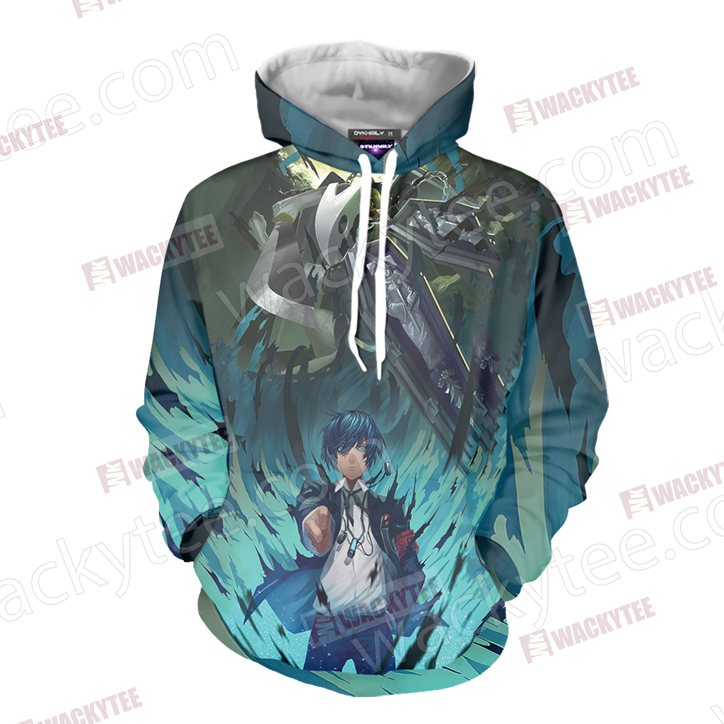 Persona 3 Thanatos And Makoto Yuuki Unisex 3D T-shirt   