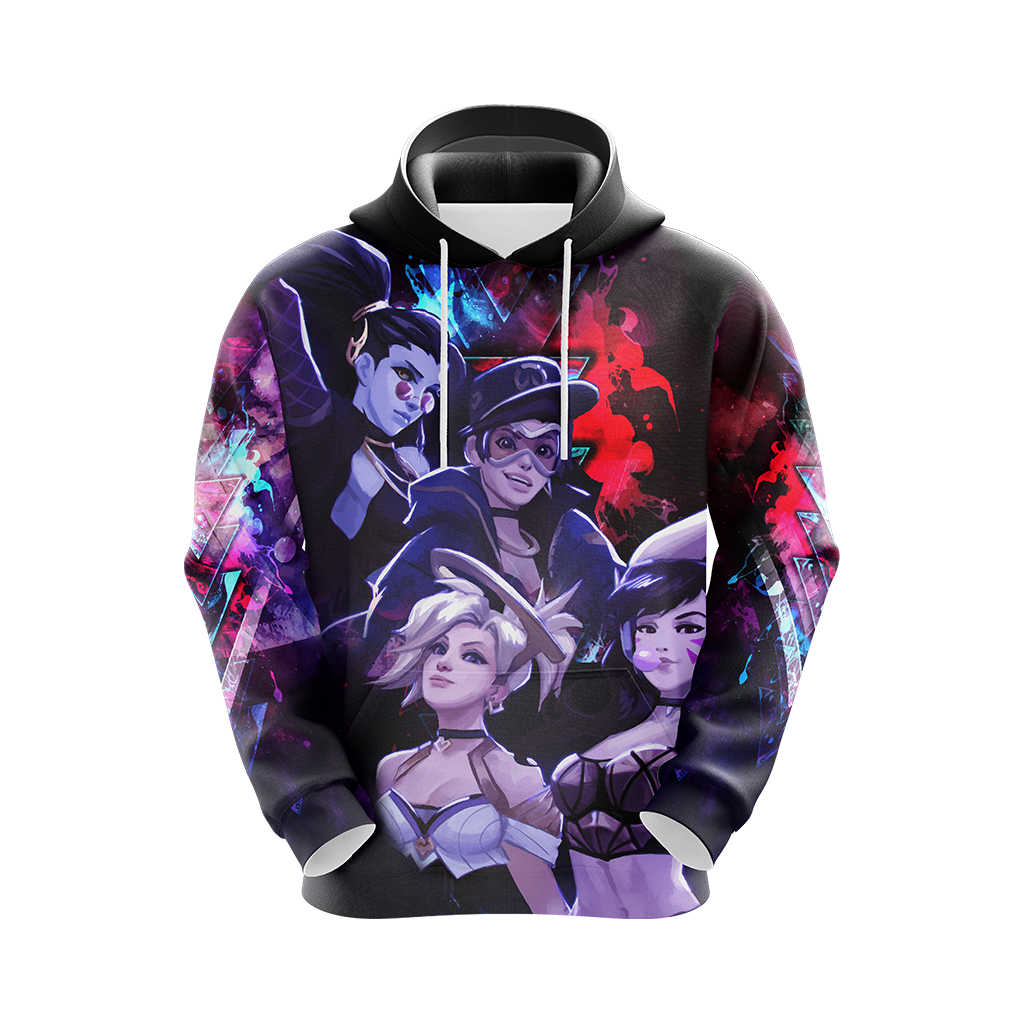 K/DA Band x Overwatch Female Characters Unisex 3D T-shirt   