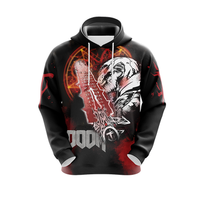 Doom Video Game Unisex 3D T-shirt Zip Hoodie   