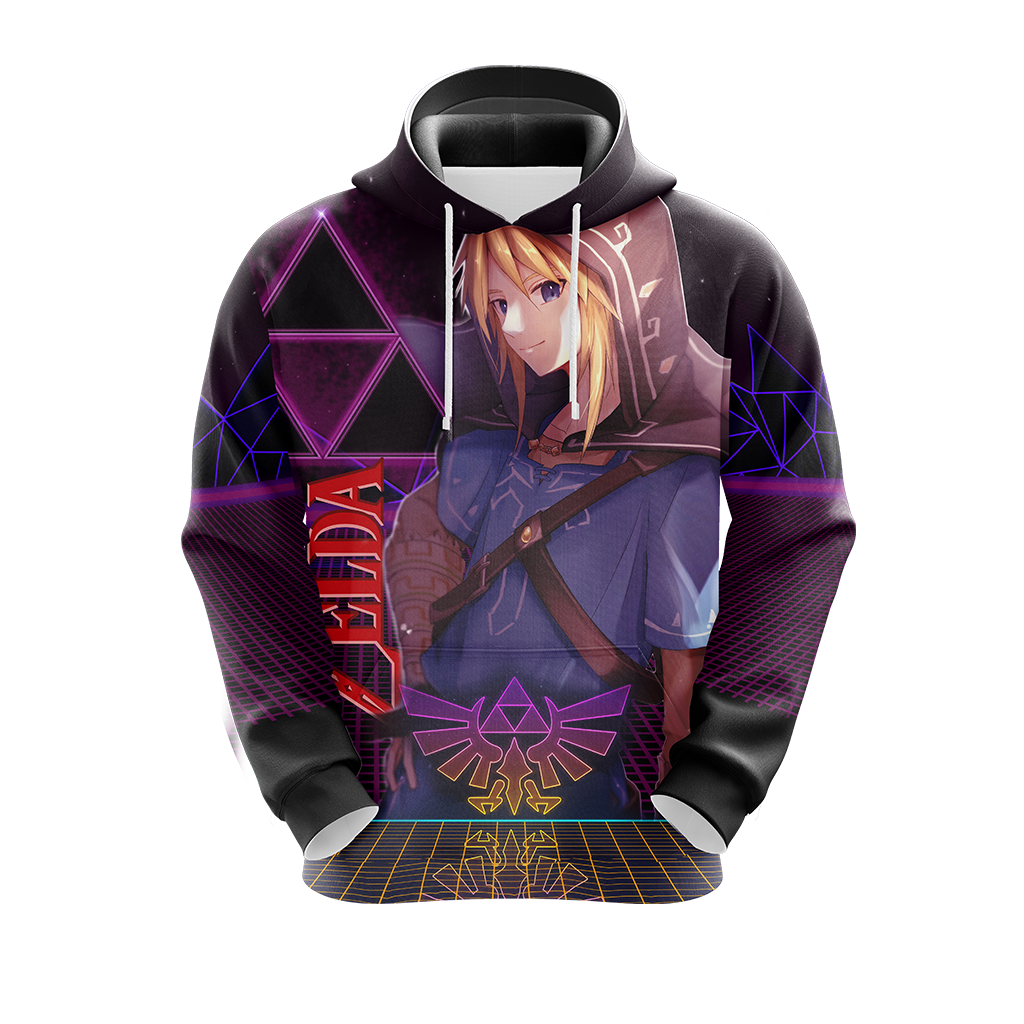 The legend of Zelda All Over Print T-shirt Zip Hoodie Pullover Hoodie   