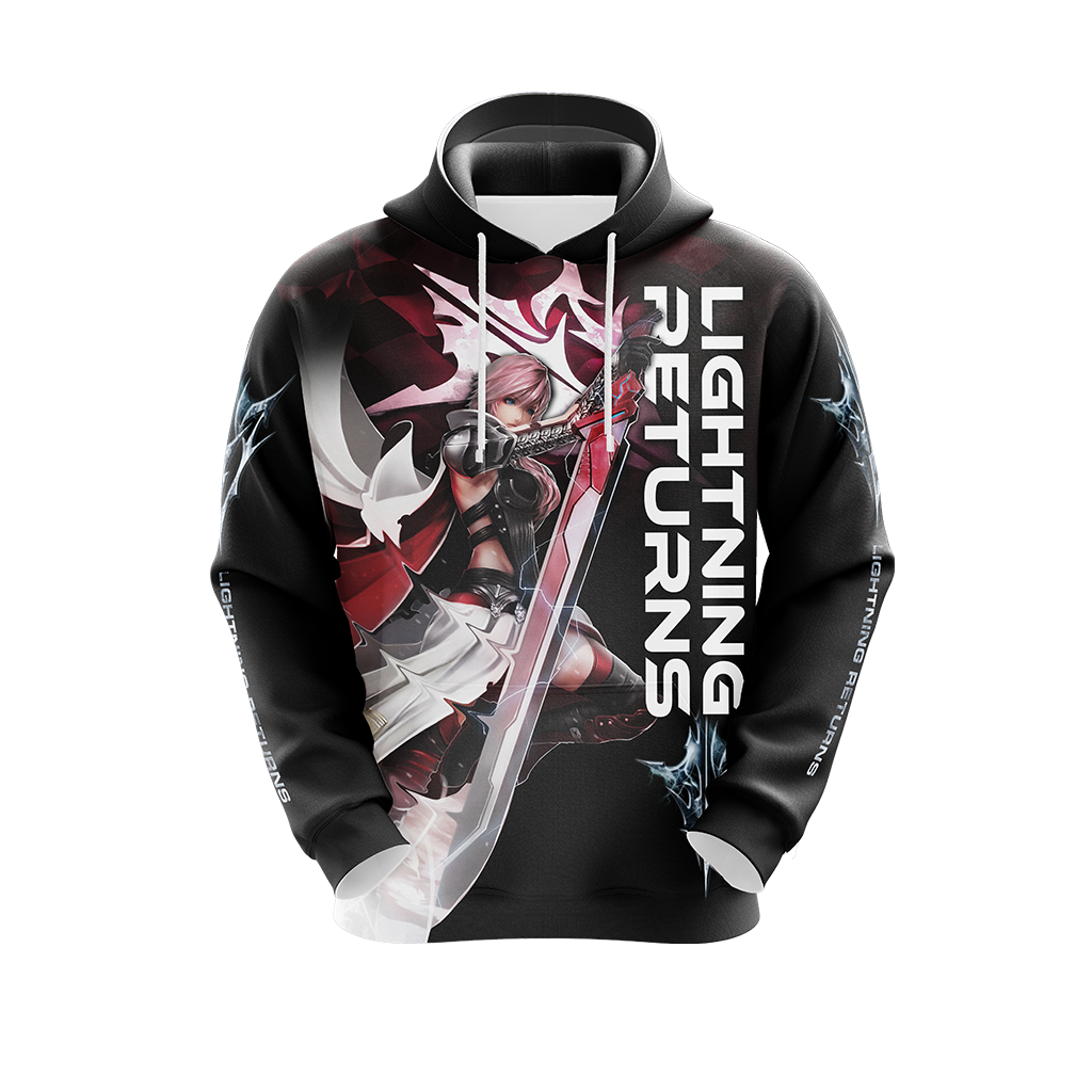 Final Fantasy XIII Lightning Returns Unisex 3D T-shirt Zip Hoodie   