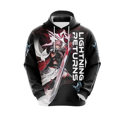 Final Fantasy XIII Lightning Returns Unisex 3D T-shirt Zip Hoodie   
