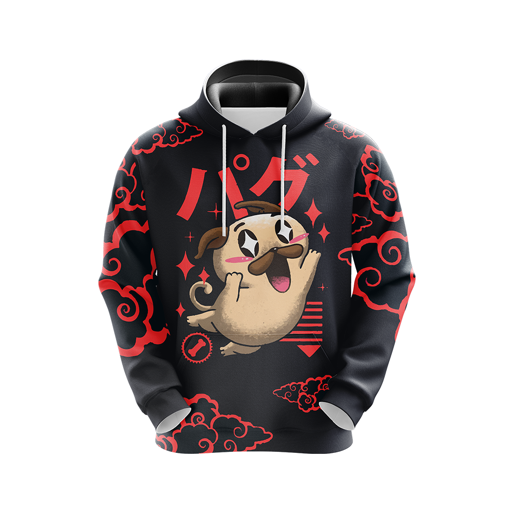 Pug Japanese Dogs Unisex 3D T-shirt   