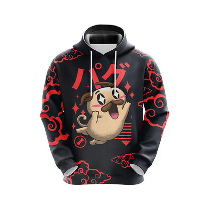 Pug Japanese Dogs Unisex 3D T-shirt   