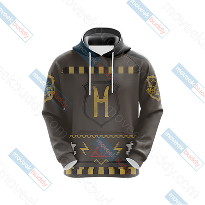 Harry Potter Loyal Like A Hufflepuff Winter Style Unisex 3D T-shirt   
