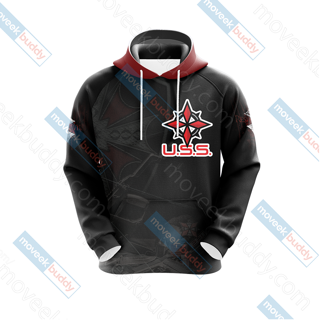 Resident Evil Umbrella Security Service (USS) Unisex 3D T-shirt   