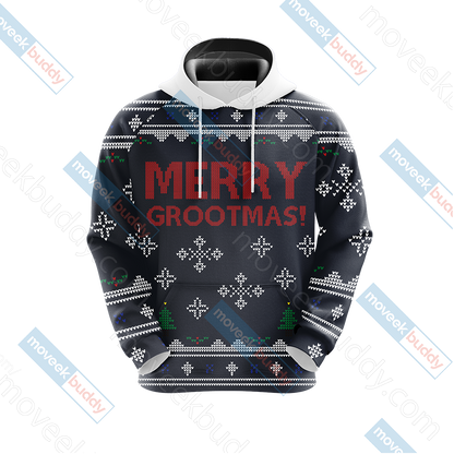 Guardian Of The Galaxy - Groot Merry Grootmas Christmas Unisex 3D T-shirt   