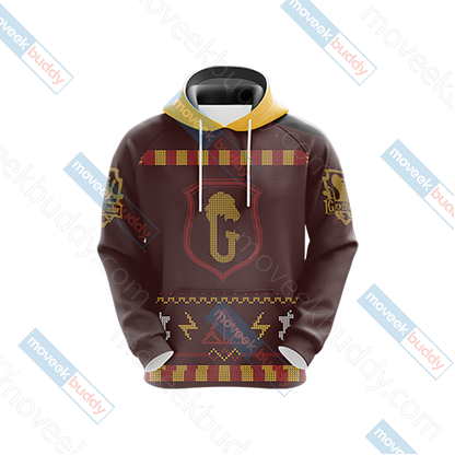 Harry Potter - Brave Like A Gryffindor Winter Style Unisex 3D T-shirt   