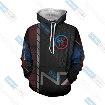 Mass Effect - Paragon Renegade N7 Unisex 3D T-shirt   