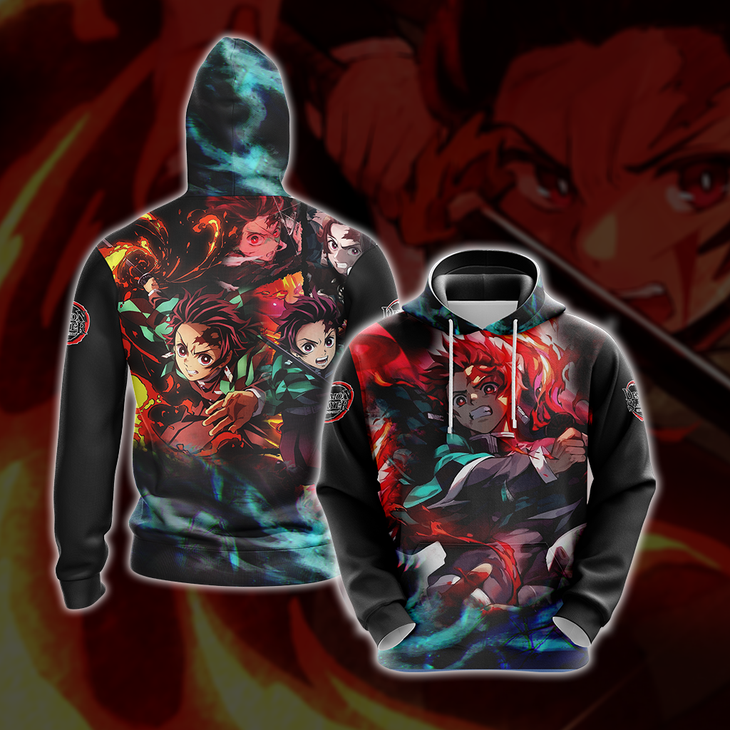 Demon Slayer Kamado Tanjiro Unisex 3D T-shirt Zip Hoodie Pullover Hoodie Hoodie S 