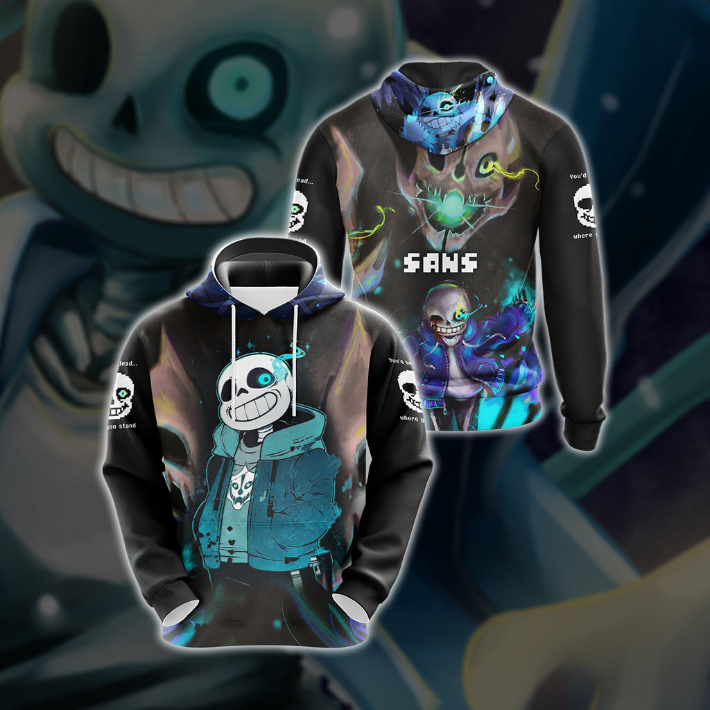 Undertale Sans Unisex 3D T-shirt Hoodie S 